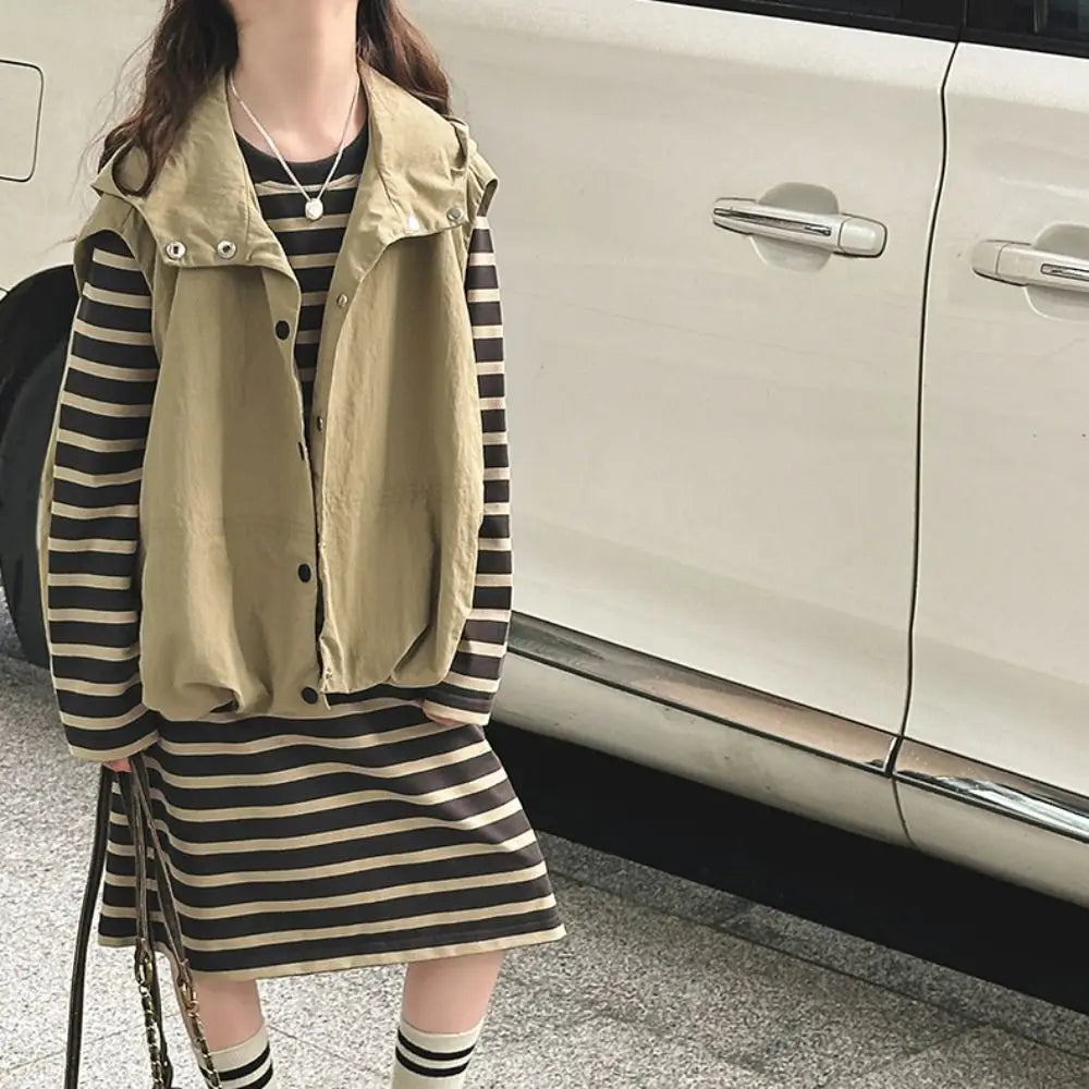 Two Pieces Set Y2K Children's Wear Suit Slim Fit Sweet Waistcoat Dress Suit Teens Autumn Summer Girls Clothes Set Kids