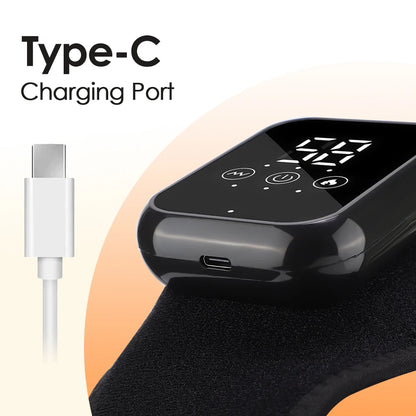 Electric Heating Ankle Guard 3 Levels Hot Compress Vibration Massage Cordless Foot Massager Ankle Joint Protection Heating Strap