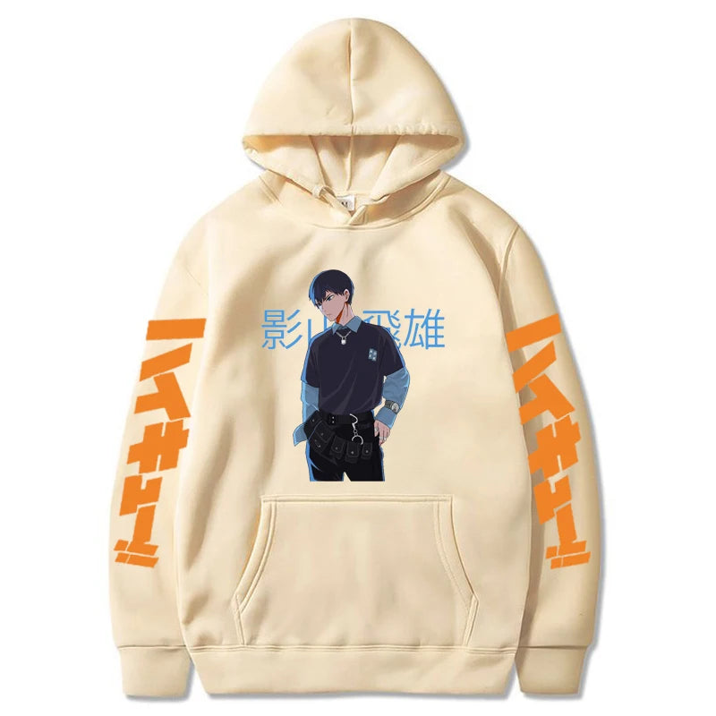 Haikyuu Anime Men Casual Pullover Hoodie Spring Autumn Streetshirt Korean Version Tops Oversized Unsex Daily Sweatshirt