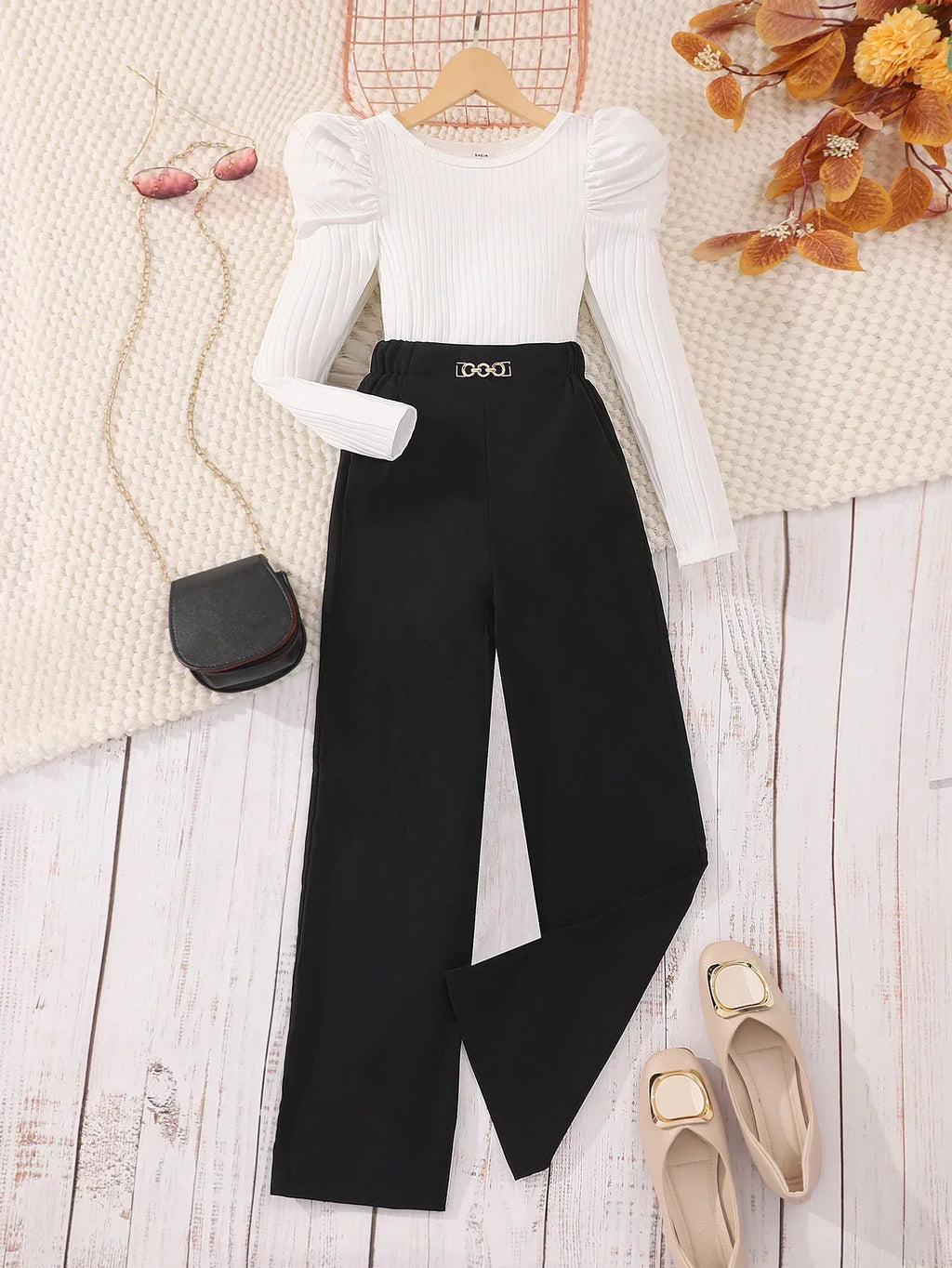 Teen Girls Clothing Set Long Sleeve Spring Autumn Contrast Color Children Outfits Casual Soft Comfort Girls Suit 8 9 10 11 12Y