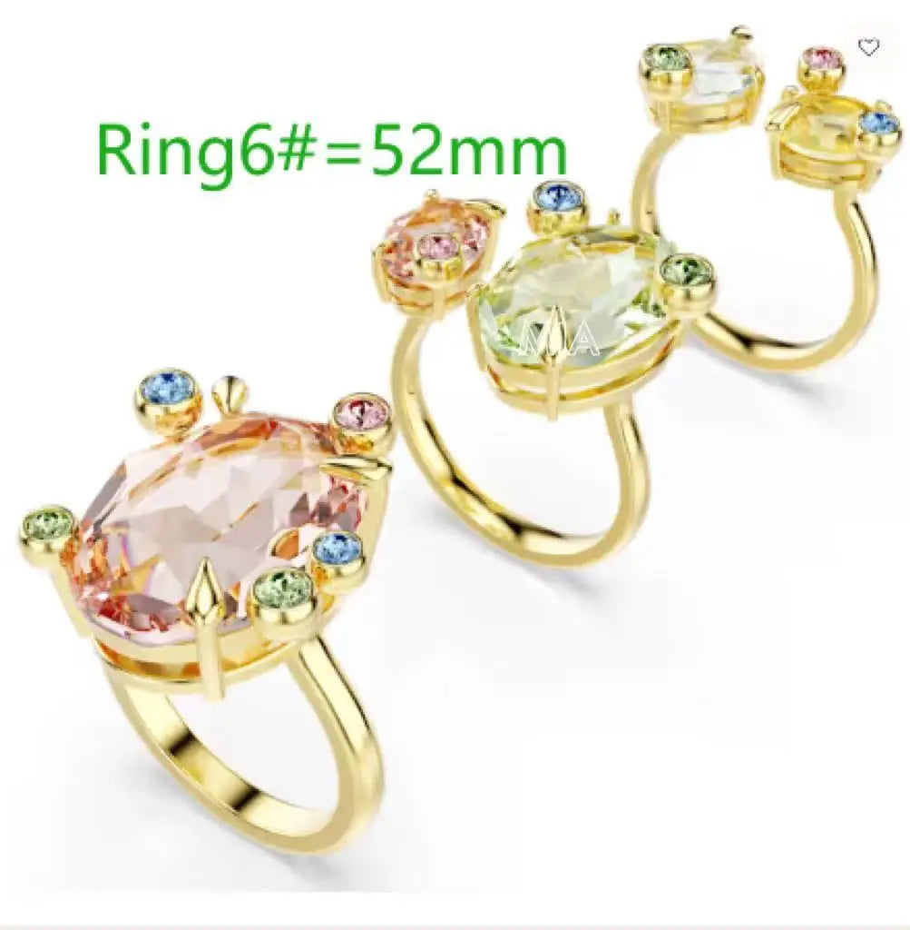 2025 Original Crystal Jewelry Set Boutique Irregular Earrings, Necklaces, Rings, Bracelets, Women's Romantic Party Gifts