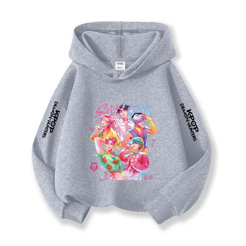 American The K-pop children's hoodie of the thin and comfortable. Put it on and you'll  become the A handsome guy like princekin