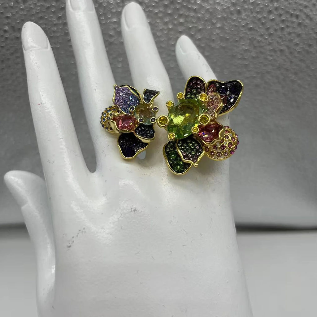 2025 Original Crystal Jewelry Set Boutique Irregular Earrings, Necklaces, Rings, Bracelets, Women's Romantic Party Gifts