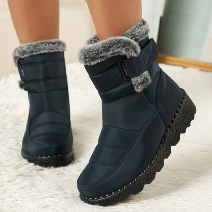 Women's Winter Boots for Women 2025 New Faux Fur Long Plush Snow Boots Woman Platform Shoes Warm Cotton Couples Ankle Boots