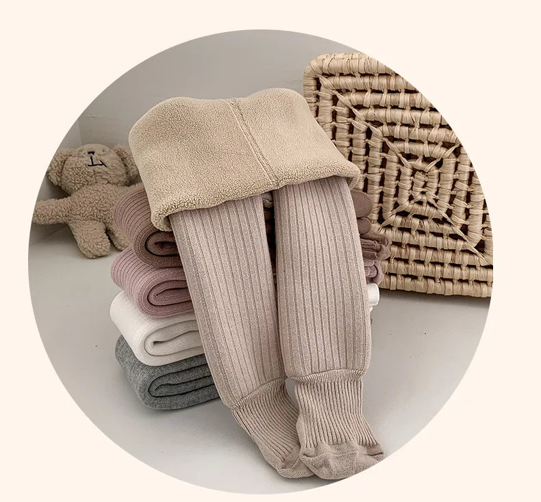 Winter Kids Tights for Girls Thick Casual Cotton Toddler Baby Girl Pantyhose Snow Keep Warm Children's Tight 0-8Years