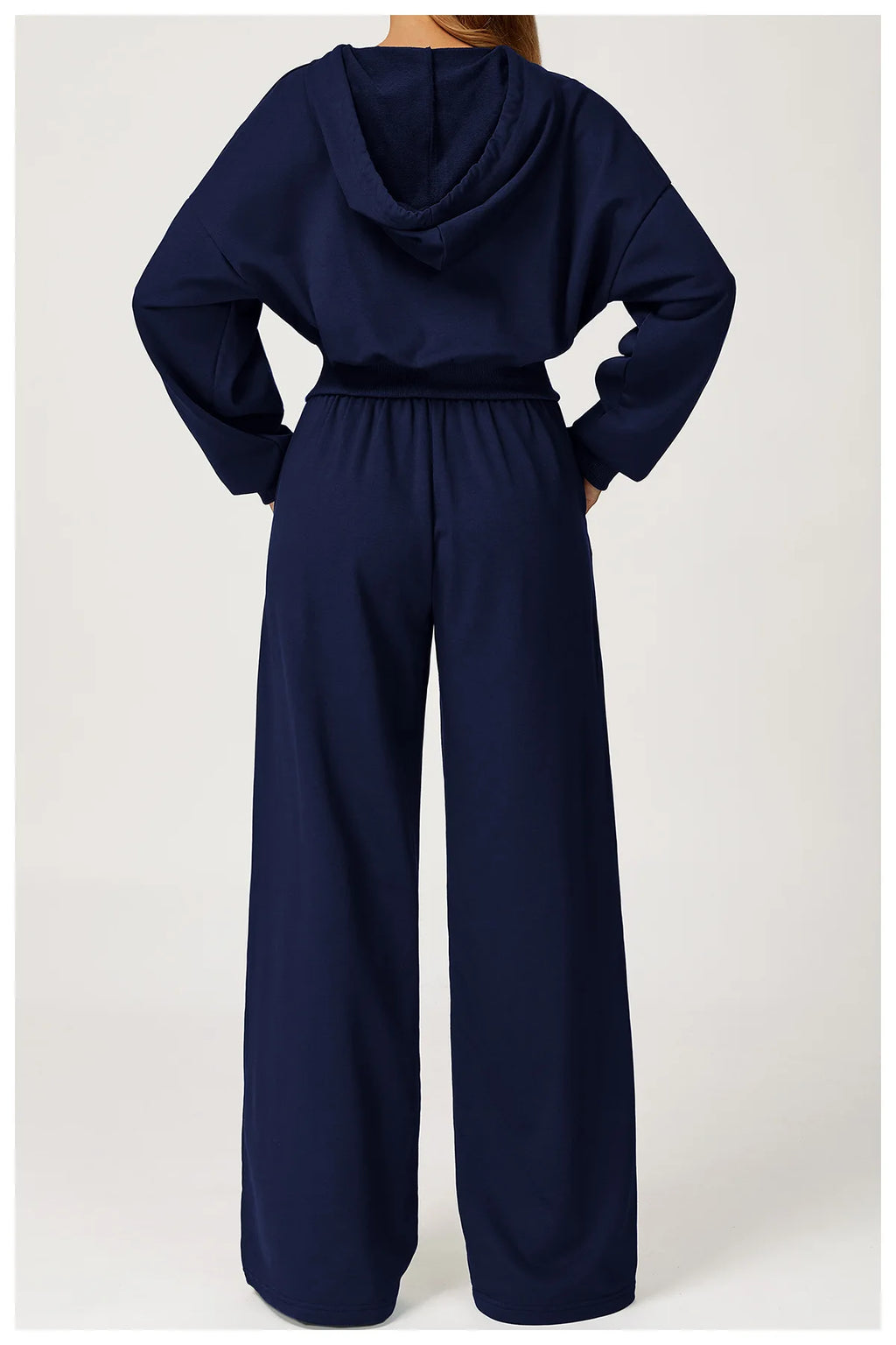 Winter 2-piece Casual Sports Hoodie Set Women's Long Sleeved Loose Yoga Set High Waisted Sweatpants Running and Fitness Set