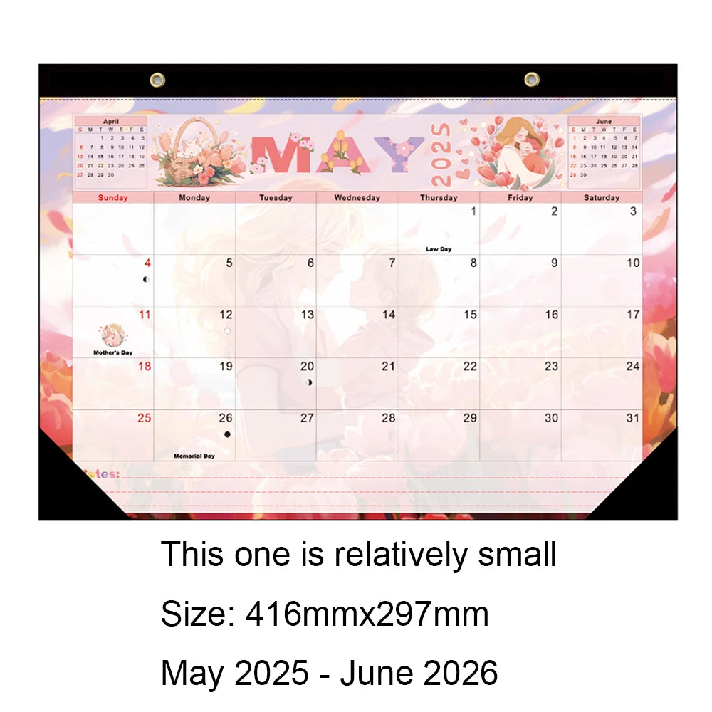 Newest 2026 Calendar 18-month From 2025 July To 2026 December Daily Weekly Monthly Planner Agenda Organizer Home Wall Calendar