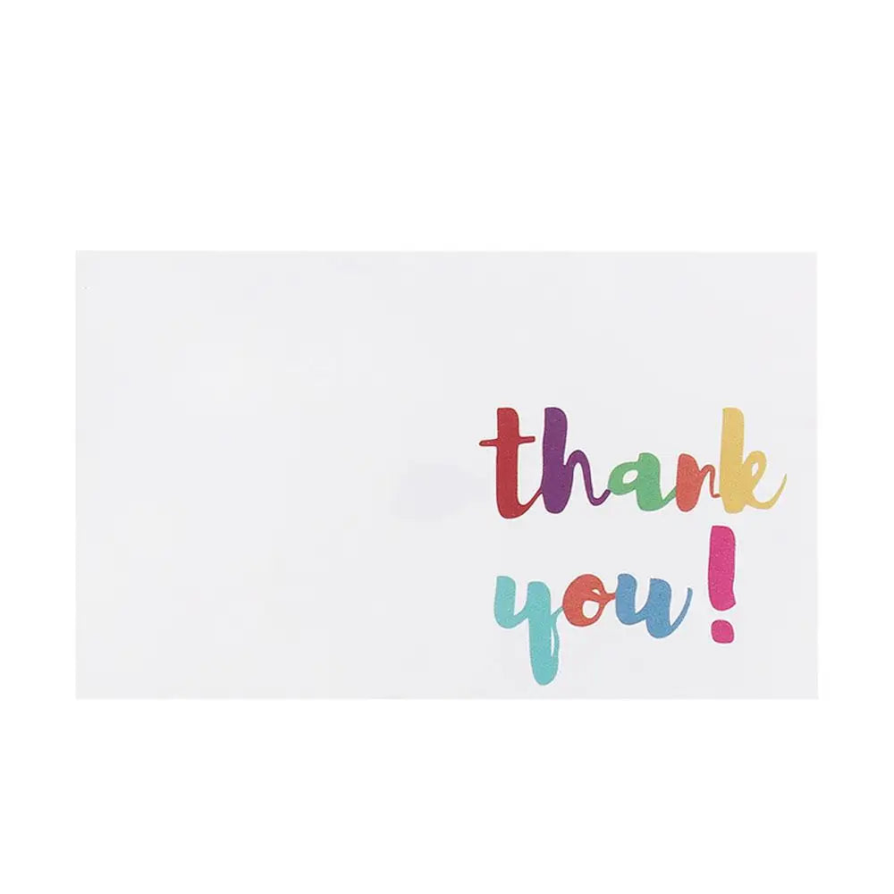For Small Business Online Retail Greeting  Labels "Thank You For Your Order" Postcards Express Appreciate Kraft Paper Cards