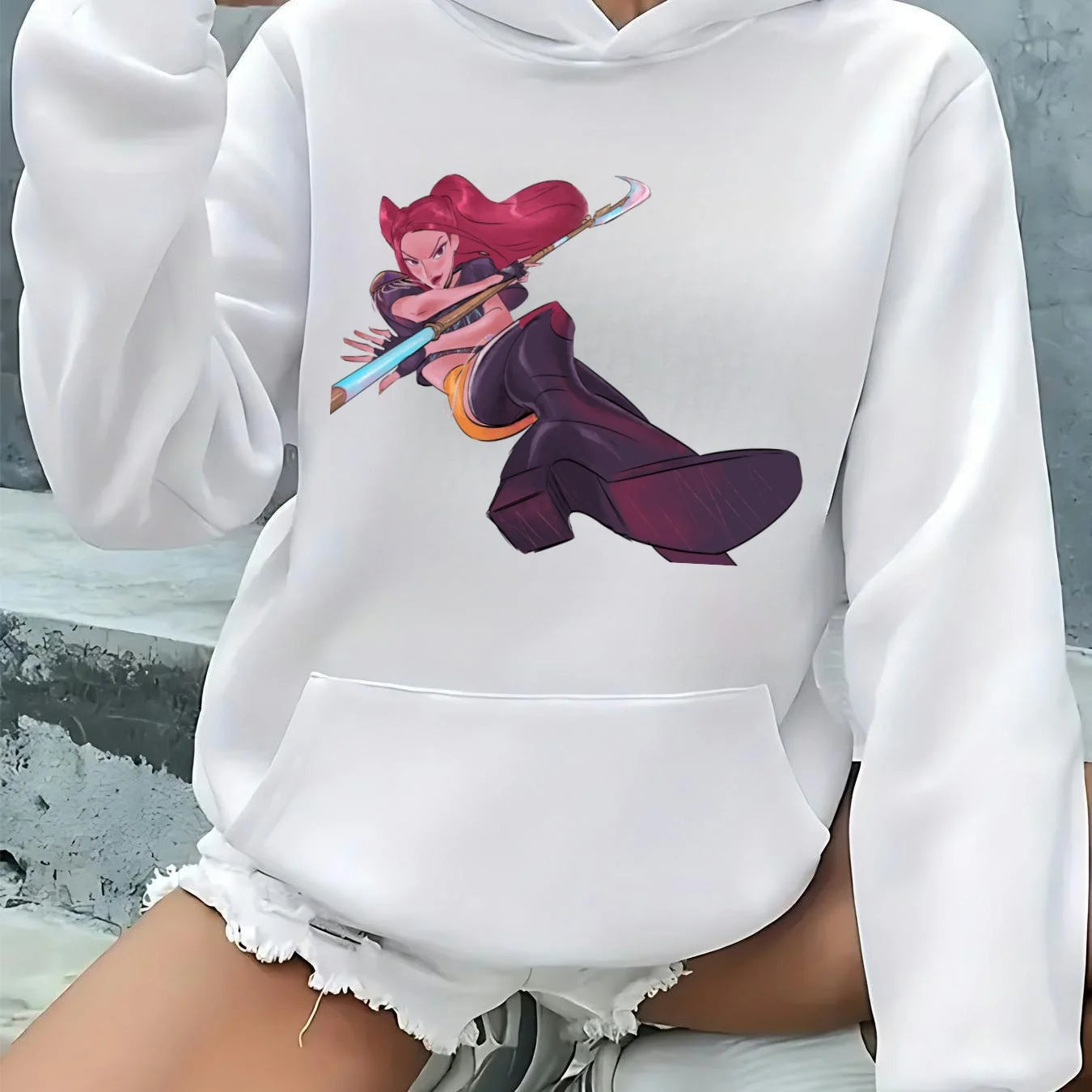 Saja Boys Kpop Demon Hunter Funny Cartoon Hoodie Autumn and Winter Aesthetic Trend Hip-hop Pullover Men Women Oversized Hoodies