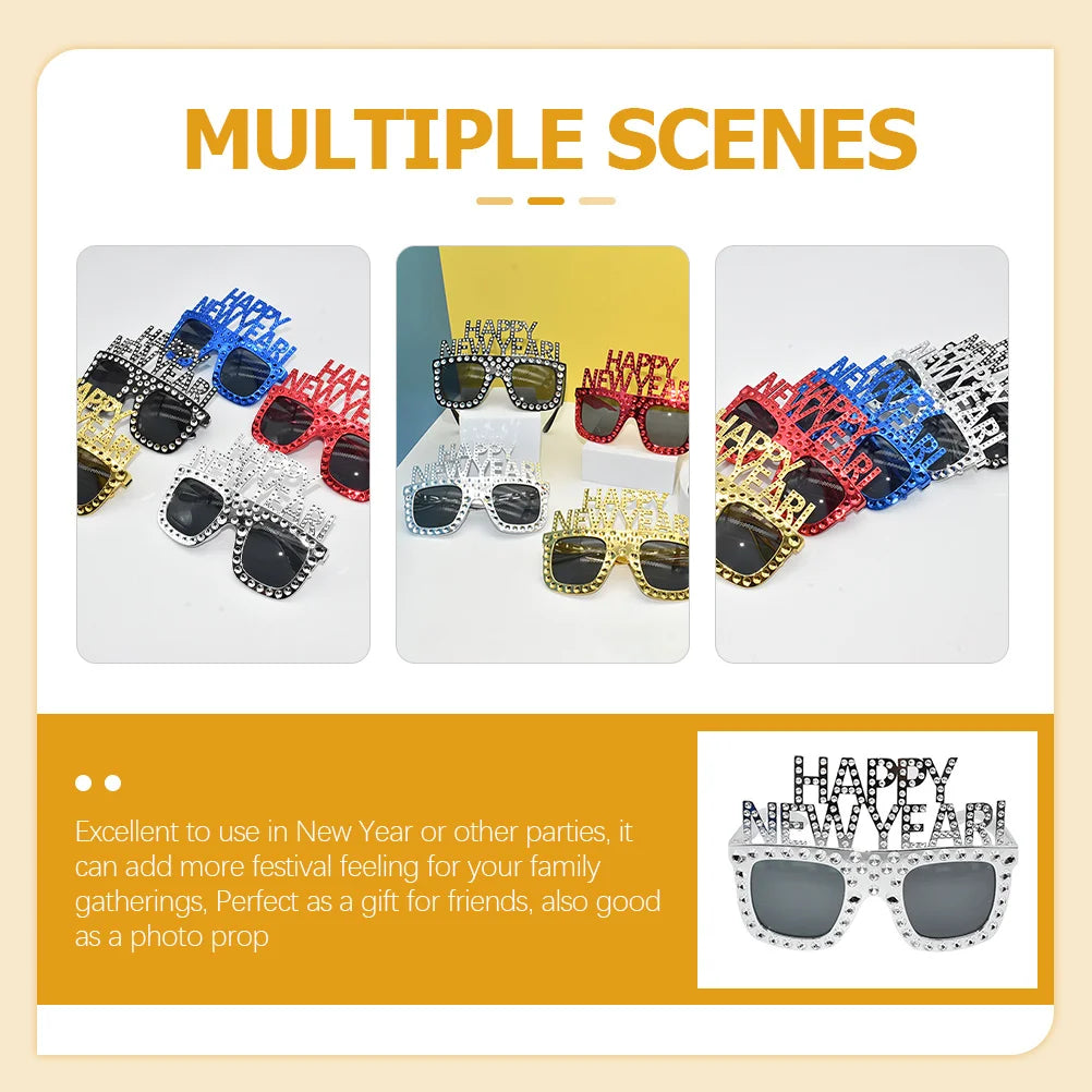Happy New Year Funny Glasses Party Eyeglasses New Year's Eve Party Supplies Photo Props 2023 Fun Glasses 2023 Eyeglasses