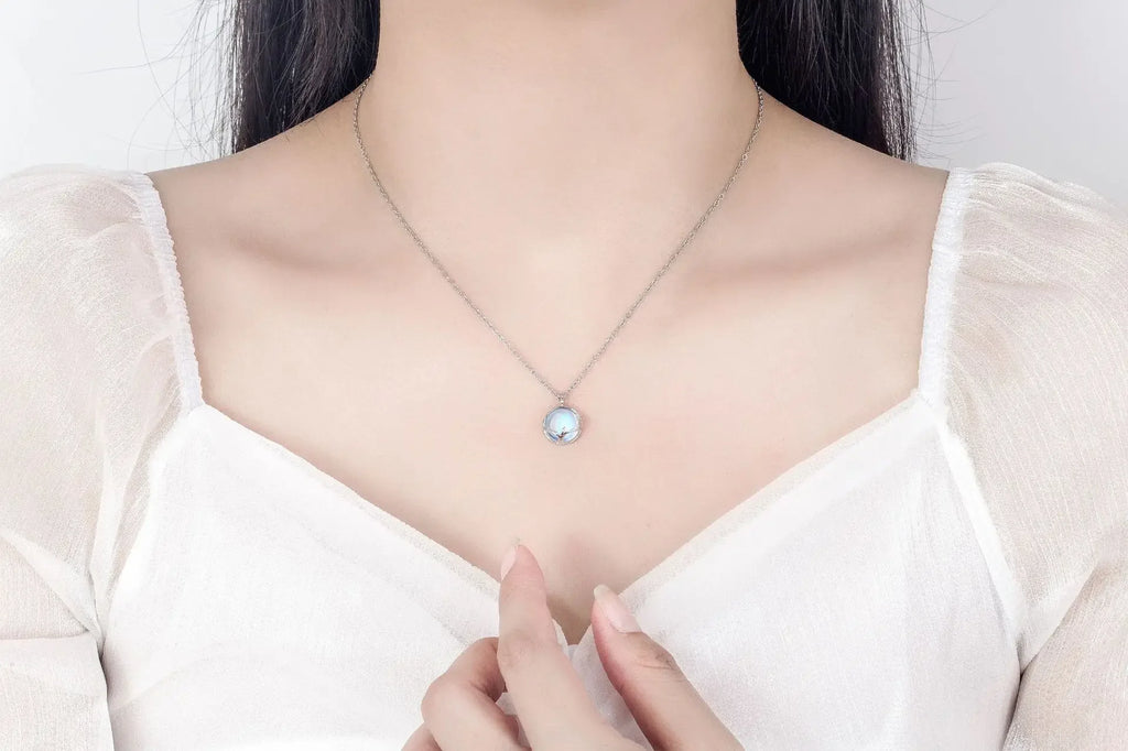 925 Sterling Silver Jewelry Sets Round Antler Crystal Earrings Bracelets Necklace Elegant Christmas For Women