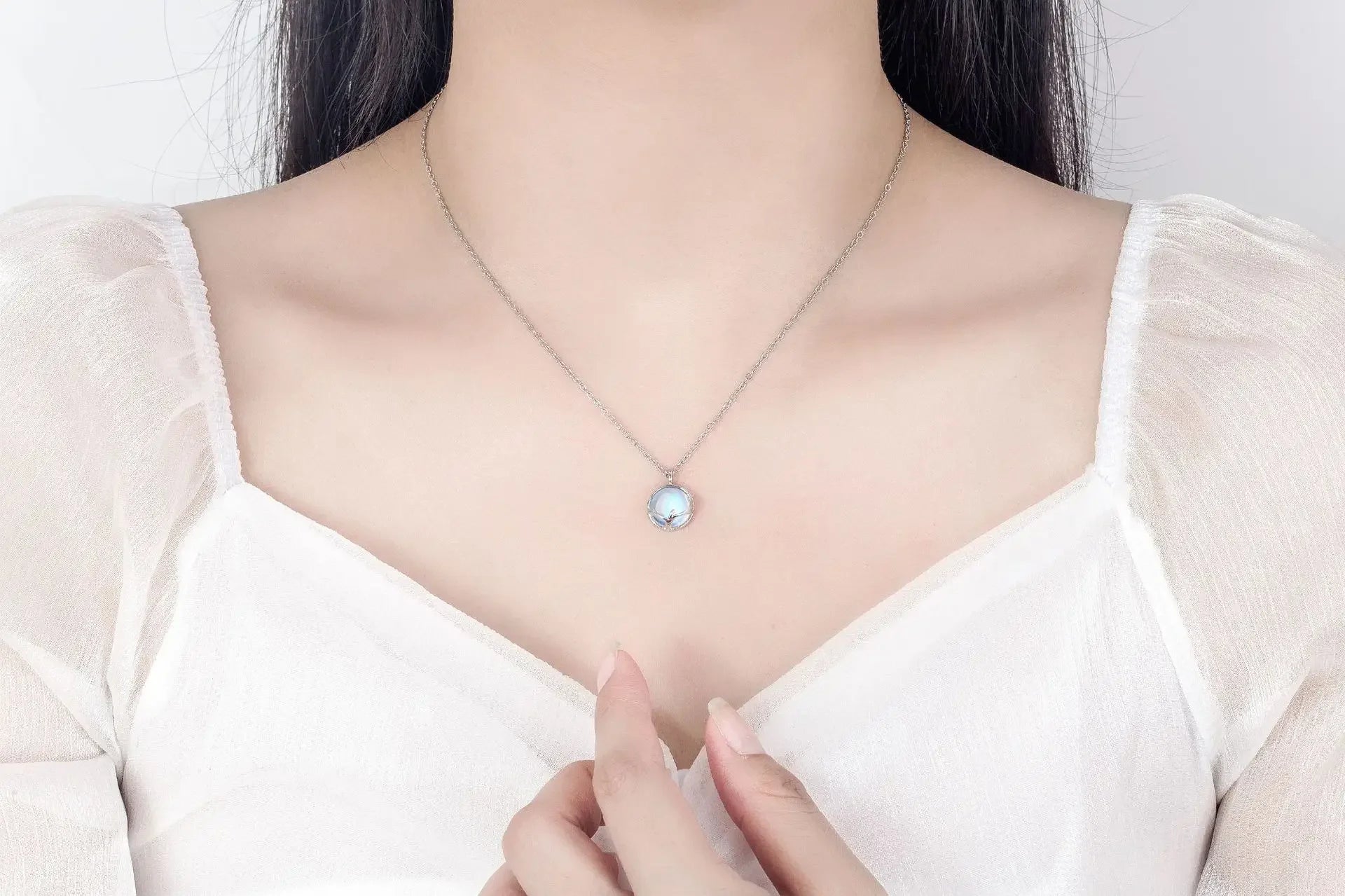 925 Sterling Silver Jewelry Sets Round Antler Crystal Earrings Bracelets Necklace Elegant Christmas For Women