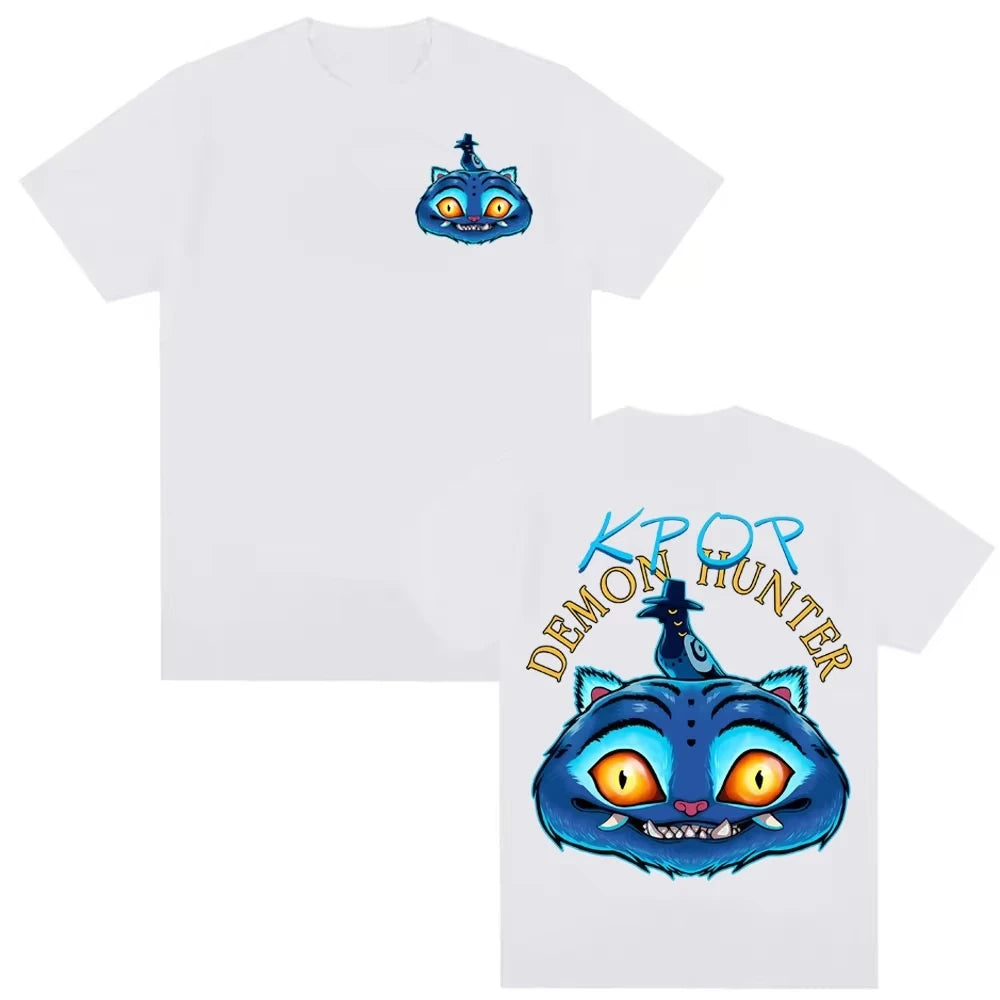 Cute Korean Tiger Anime T-shirt 2025 Neutral Fashion Kawaii Cotton T-shirt Summer Comfortable and Breathable T-shirt