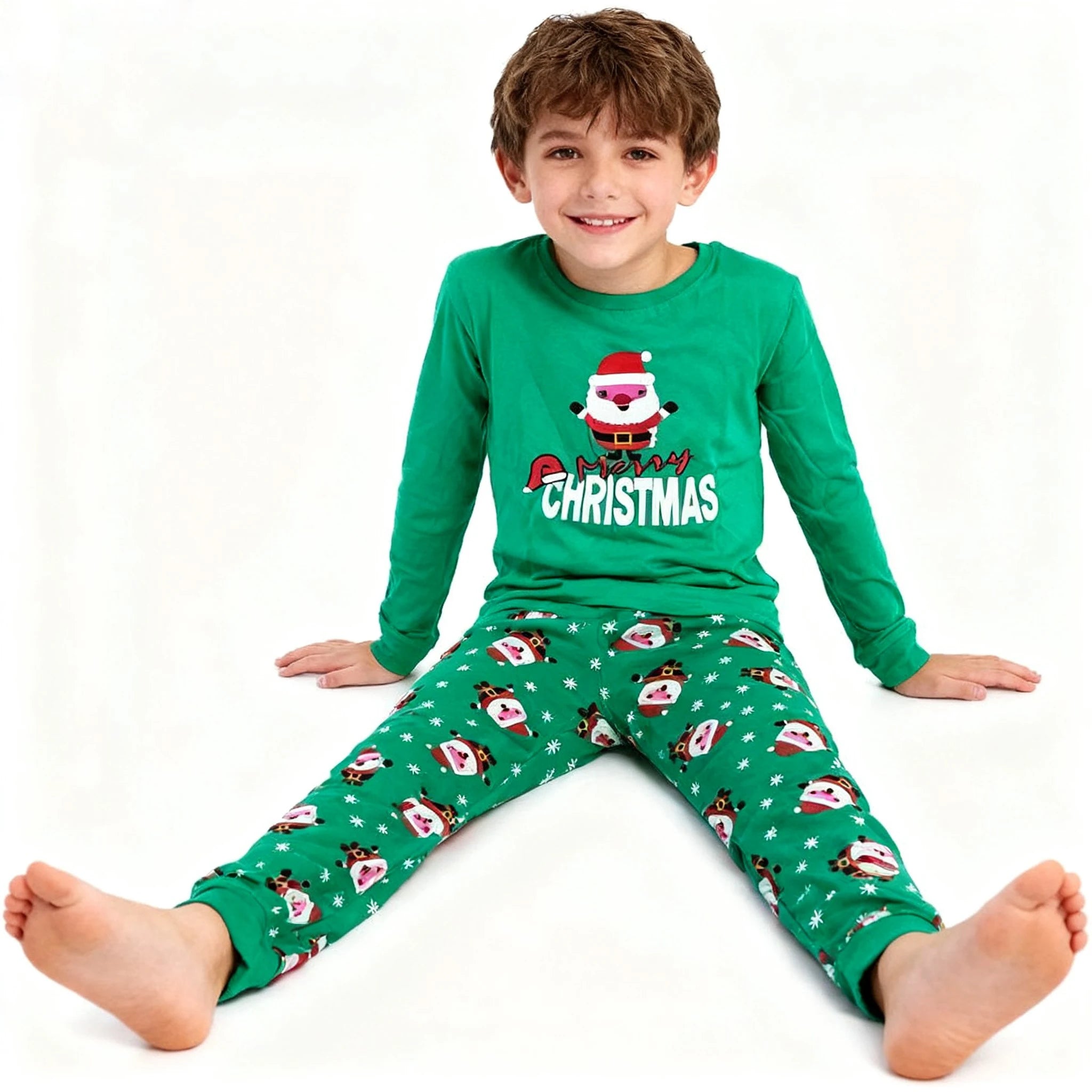 Boys Pajamas Sets 3 to 4 5 6 7 10 12 Years Winter Cotton Long Sleeve Kids Pyjama Toddler Girl Christmas Pijama Children Clothing