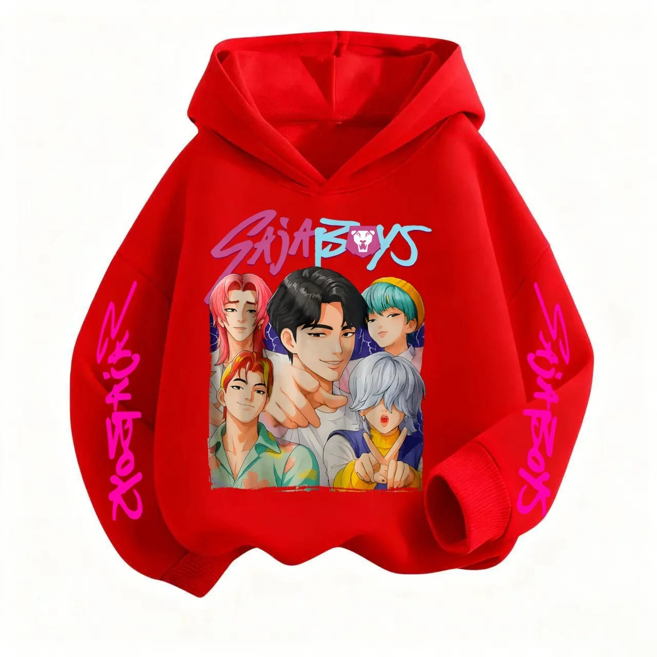 Kids 3-12Y Hoodie KPop Demon Hunters Spring Autumn Sportswear Warm Print Halloween Casual Boys Clothes Girls