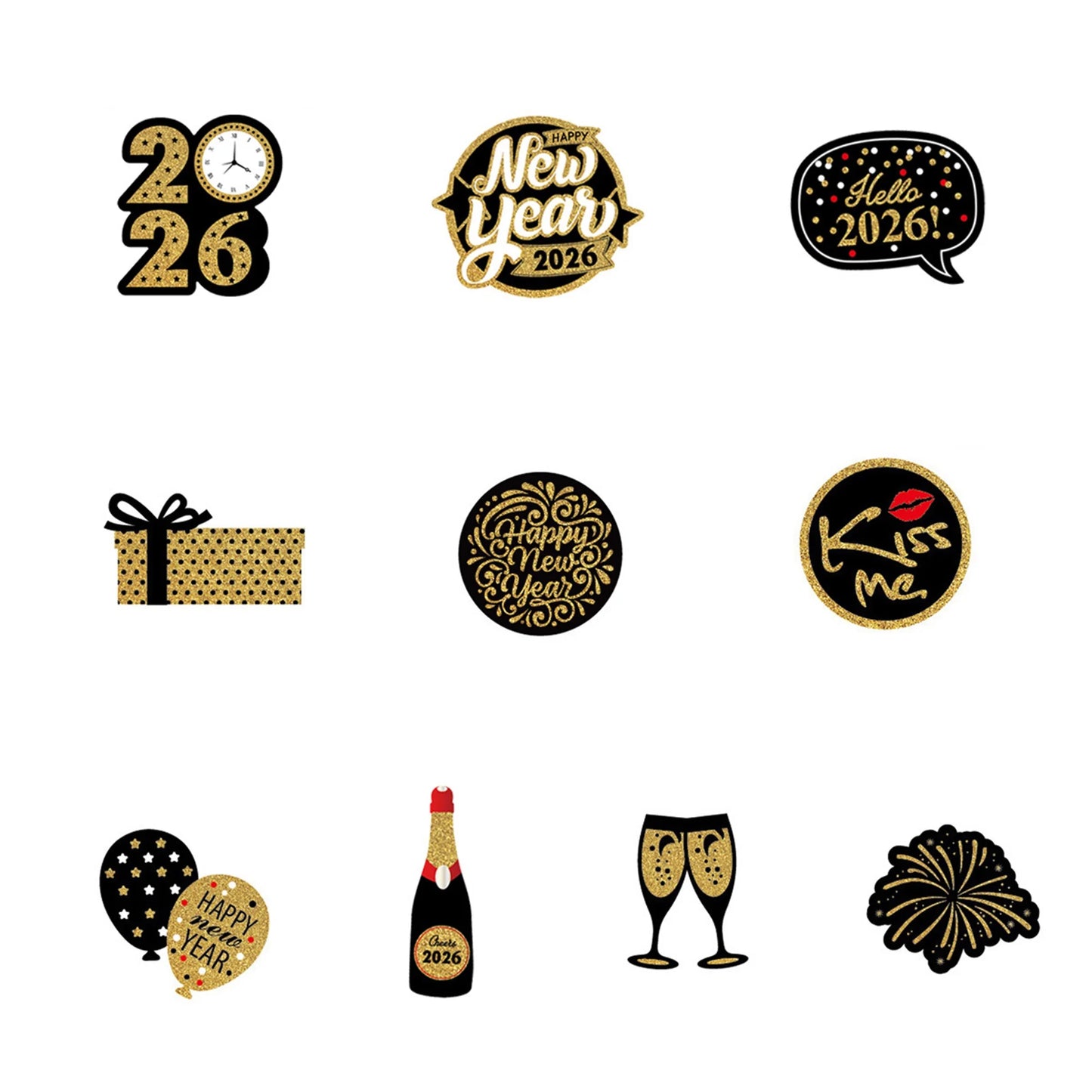 2026 New Year s Eve Party Supplies Hanging Swirl Decorations for Ceiling Creative Paper Decor for Countdown Celebration