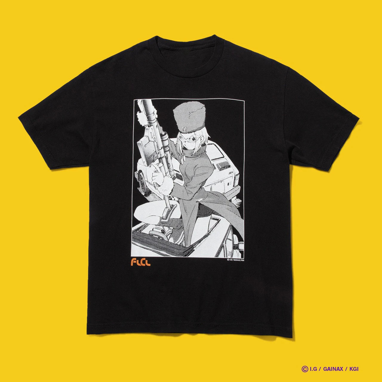Japanese Classic Anime FLCL T-shirts Women Men T-shits Oversized Y2k Short Sleeve Anime Fans Gifts Overszied Top Female T-shirts