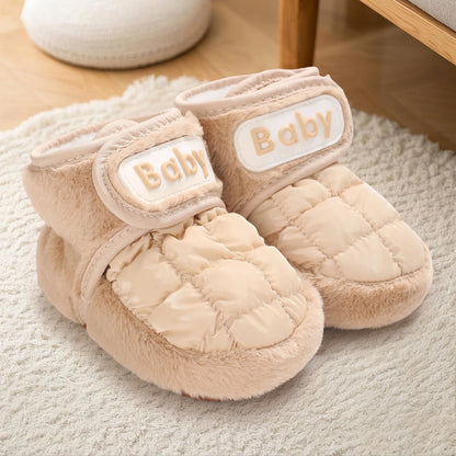 Warm and Cozy Baby Winter Boots Soft Sole Non-Slip First Walking Shoes for Toddler Girls and Boys Cute Infant Shoes