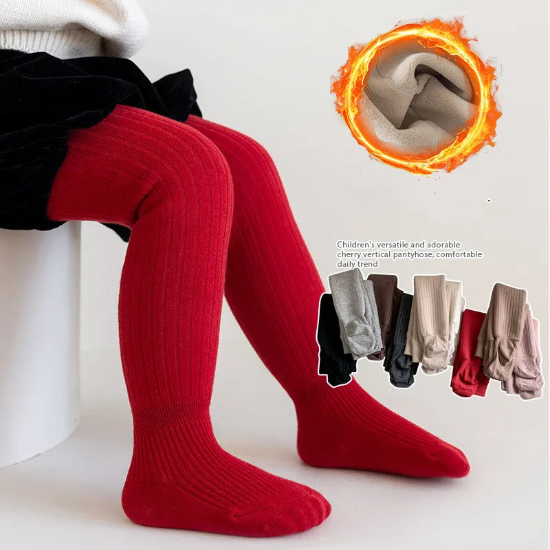 Winter Kids Tights for Girls Thick Casual Cotton Toddler Baby Girl Pantyhose Snow Keep Warm Children's Tight 0-8Years