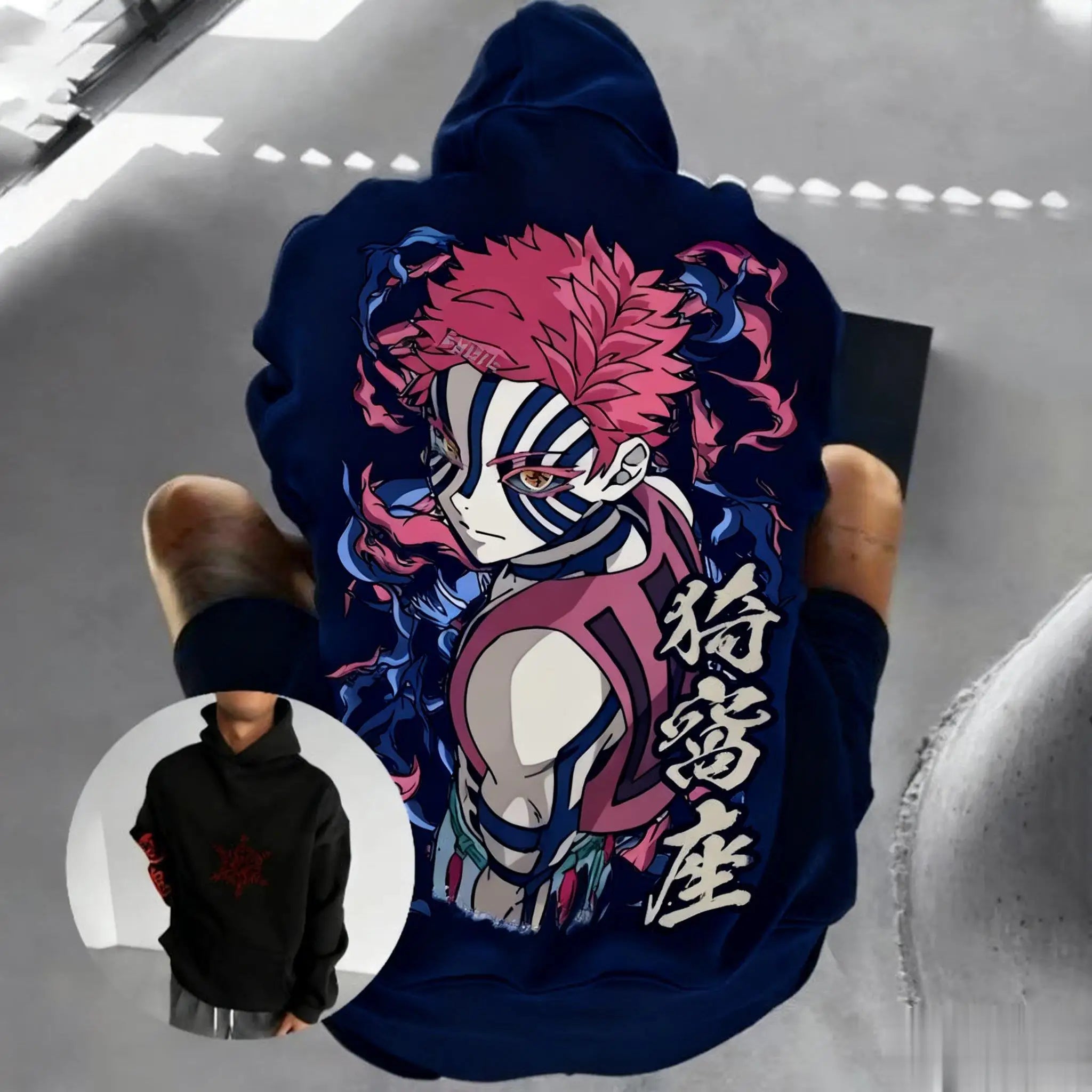 Demon Slayer Kimetsu No Yaiba Anime Hoodie Sweatshirt Men Women Pullover Casual Streetwear Cartoon Print Cosplay Autumn Fashion