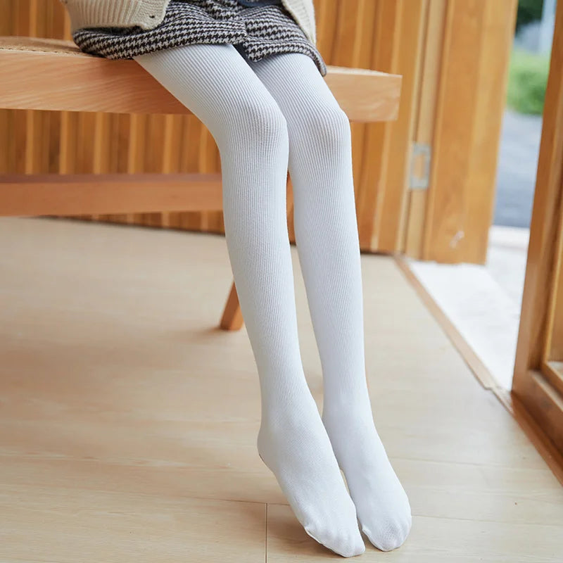 winter baby girls warmer tights cotton kids toddler non-slip sole pantyhose spring autumn striped tight for fashion infant child