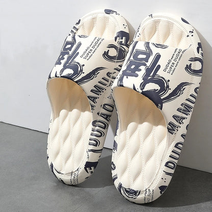 Extra-thick Sole Men Soft Air Cushion Casual Slippers EVA Sandals Fashion Flip Flops Outdoor Summer Seaside Beach Shoes