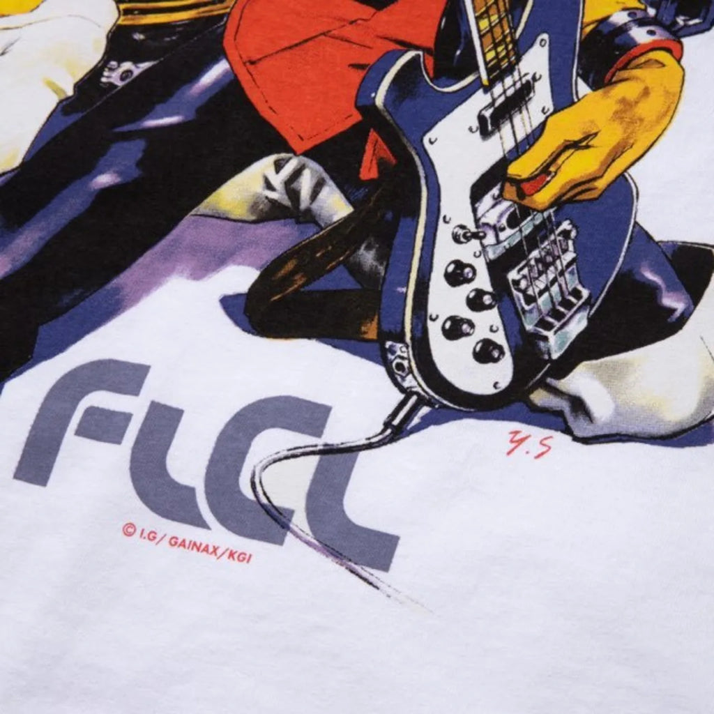 Japanese Classic Anime FLCL T-shirts Women Men T-shits Oversized Y2k Short Sleeve Anime Fans Gifts Overszied Top Female T-shirts