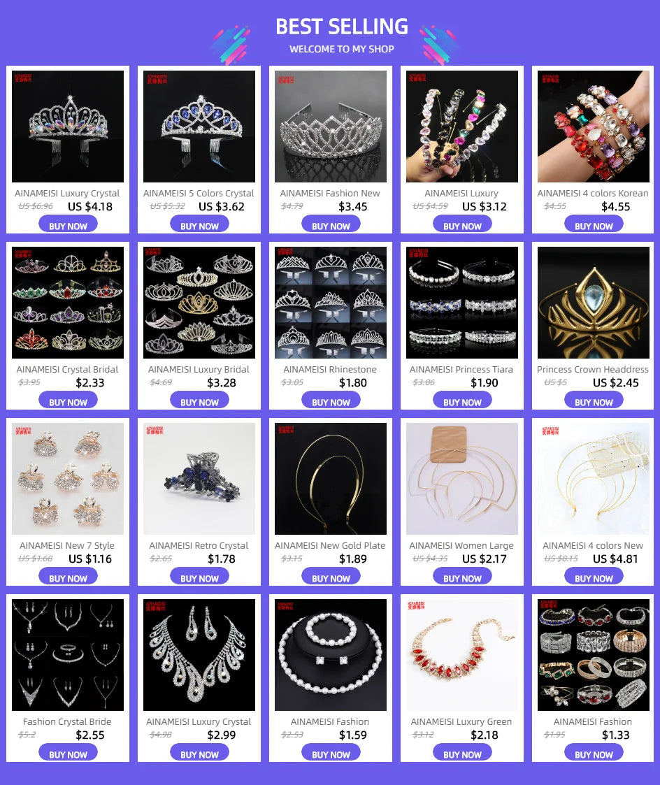 Romantic 6 pieces/set wedding jewelry set shiny crystal bridal jewelry set ladies necklace earrings wholesale gift party