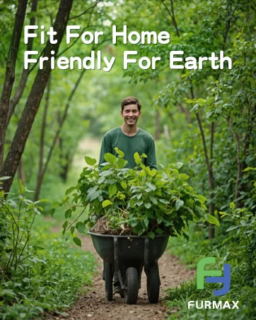 Furmax Ergonomic Criss Cross Legged Office Chair with Wheels, 360°Swivel Adjustable Height Kneeling Desk Chair with Footrest