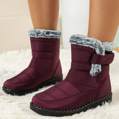 Women's Winter Boots for Women 2025 New Faux Fur Long Plush Snow Boots Woman Platform Shoes Warm Cotton Couples Ankle Boots