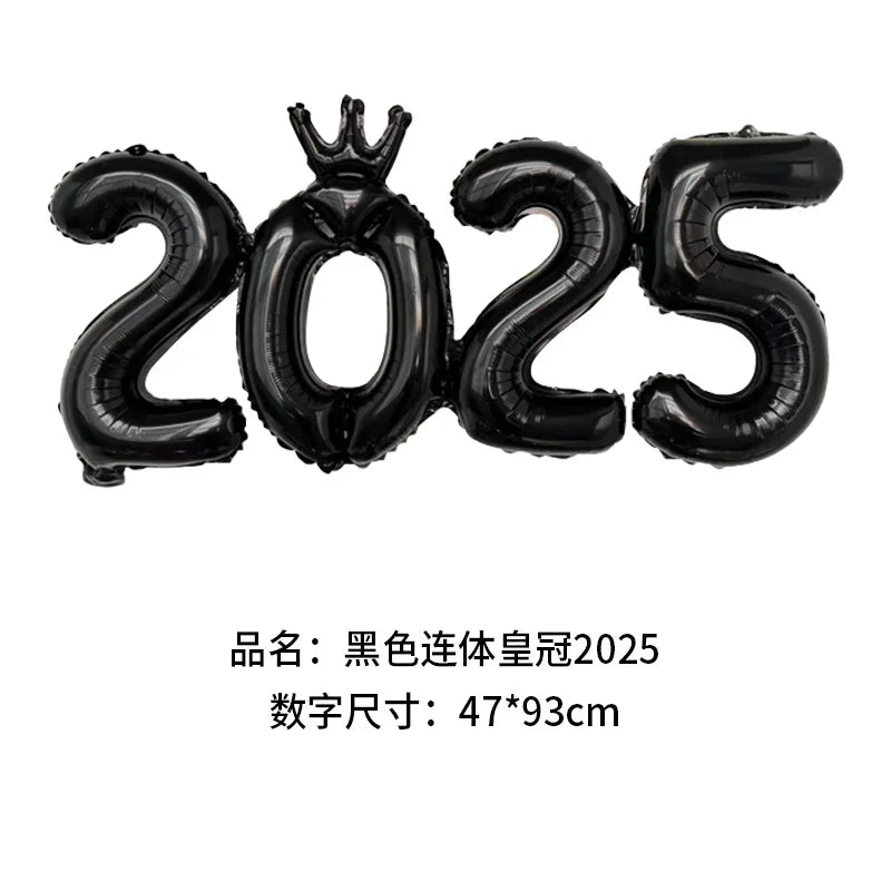 2026 Number Foil Balloons for Happy New Year Eve Party Decoration Photo Booth Props Supplies Christmas Home Decor Navidad 2025