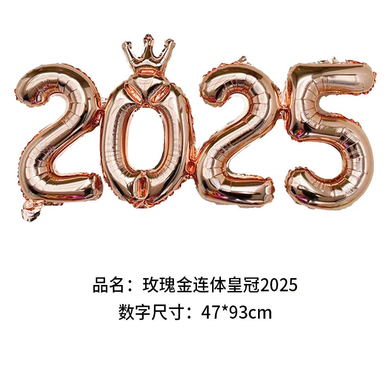 2026 Number Foil Balloons for Happy New Year Eve Party Decoration Photo Booth Props Supplies Christmas Home Decor Navidad 2025