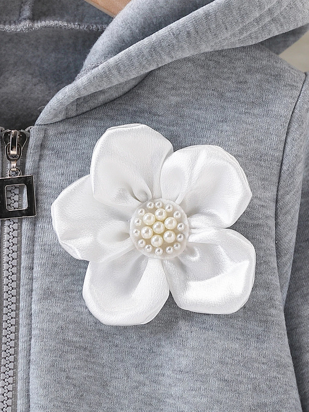 2-Piece Set for Girls, Autumn and Winter Fleece-Lined Outfit, Stylish and Fashionable, Zippered Hooded Long-Sleeve Jacket + Pants Two-Piece Set, Little Girl's Winter Outdoor Warm Clothing