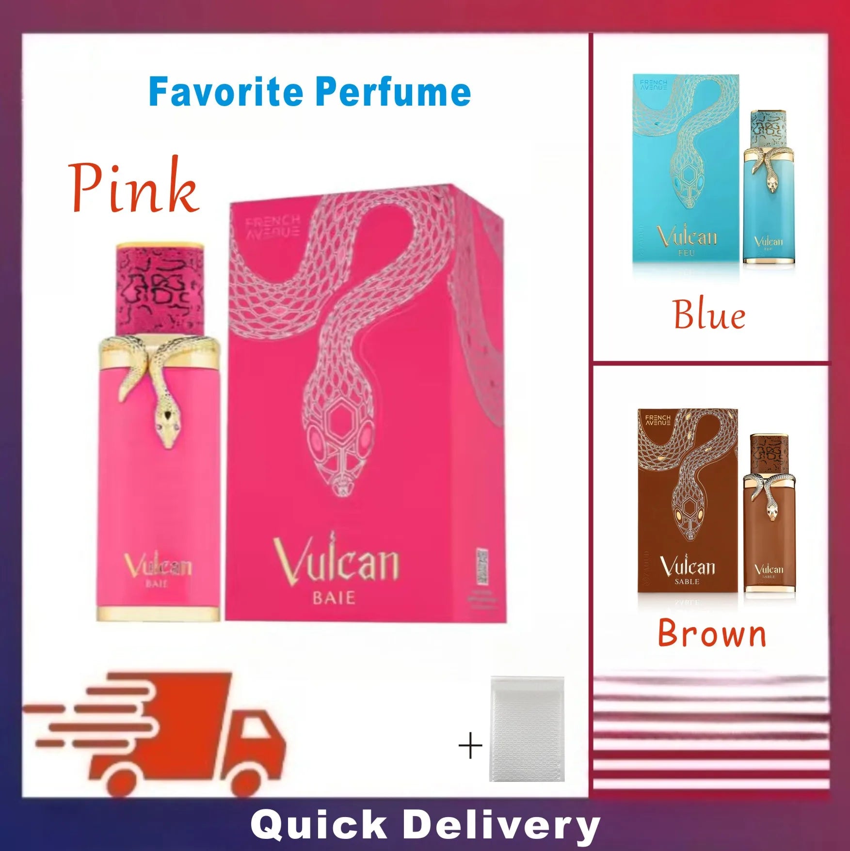 French Avenue Vulcan Collection Perfume Unisex Long Lasting Vanilla Cologne Alcohol-Free Christmas Gift 100ml