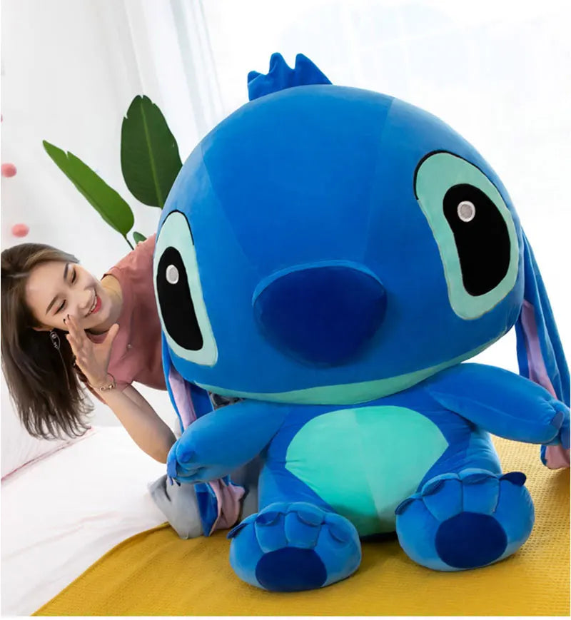 20-60cm Giant Size Lilo & Stitch Couple Models Cartoon Stuffed Plush Anime Plushs Toys Pendant Toy Pillow Kids Birthday Gift