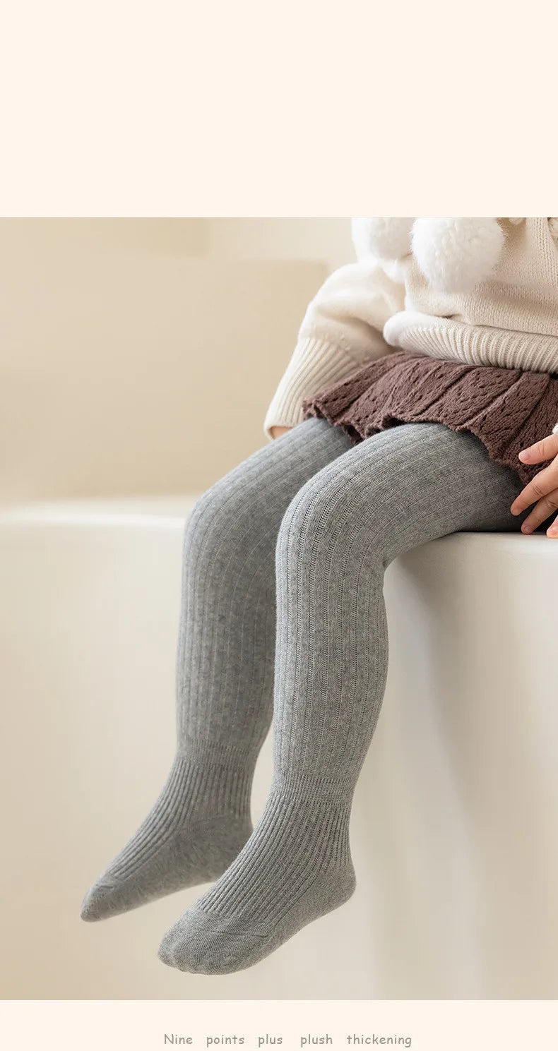 Winter Kids Tights for Girls Thick Casual Cotton Toddler Baby Girl Pantyhose Snow Keep Warm Children's Tight 0-8Years