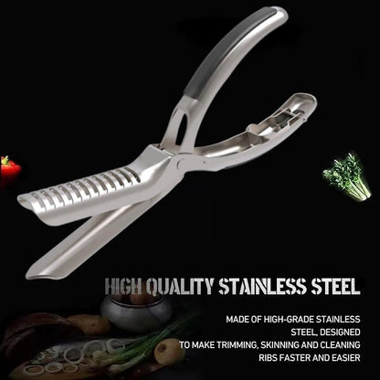 1/2pcs Stainless Steel Rib Membrane Remover Tool Kit Rib Prep Tool for BBQ Enthusiasts for Easy Membrane Removal BBQ Accessories