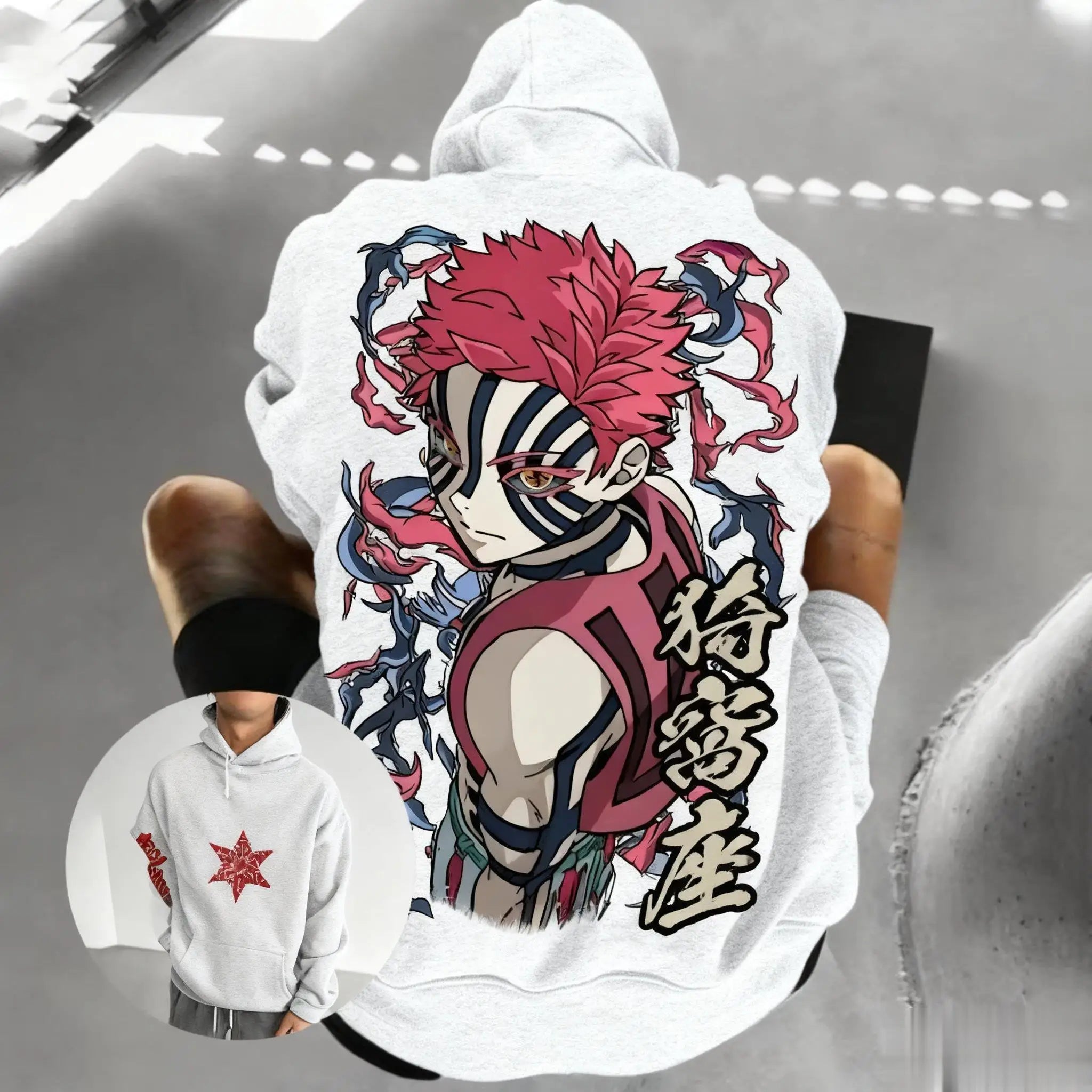 Demon Slayer Kimetsu No Yaiba Anime Hoodie Sweatshirt Men Women Pullover Casual Streetwear Cartoon Print Cosplay Autumn Fashion
