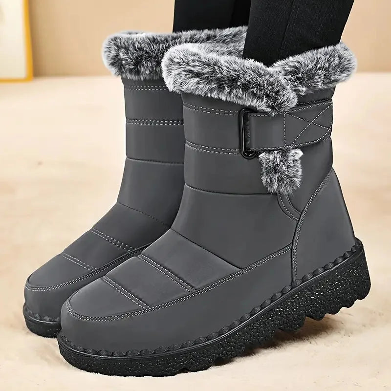 Women's Winter Boots for Women 2025 New Faux Fur Long Plush Snow Boots Woman Platform Shoes Warm Cotton Couples Ankle Boots