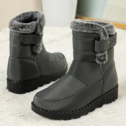 Women's Winter Boots for Women 2025 New Faux Fur Long Plush Snow Boots Woman Platform Shoes Warm Cotton Couples Ankle Boots