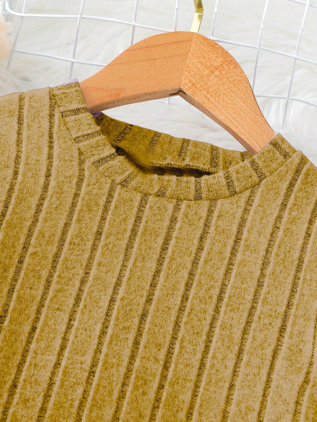 Two Piece Set  Girls' Set Winter Long Sleeved Casual Ruffle Edge Skirt For Girls' Clothing Wide Leg Pants For Big Boys Versatile