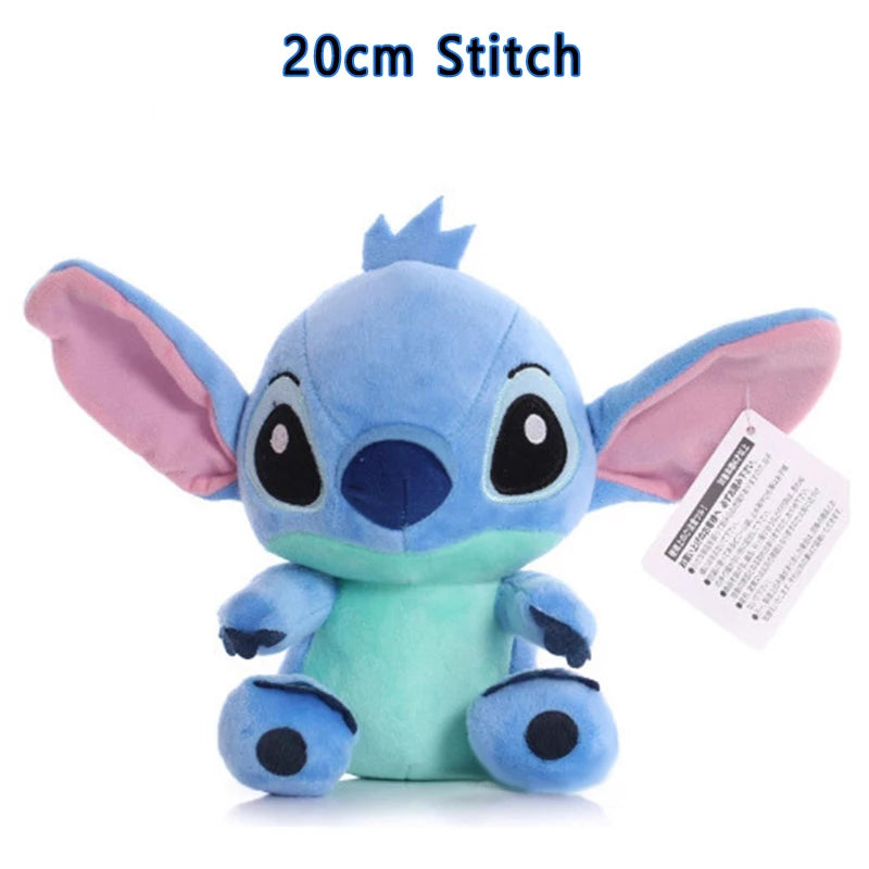20-60cm Giant Size Lilo & Stitch Couple Models Cartoon Stuffed Plush Anime Plushs Toys Pendant Toy Pillow Kids Birthday Gift