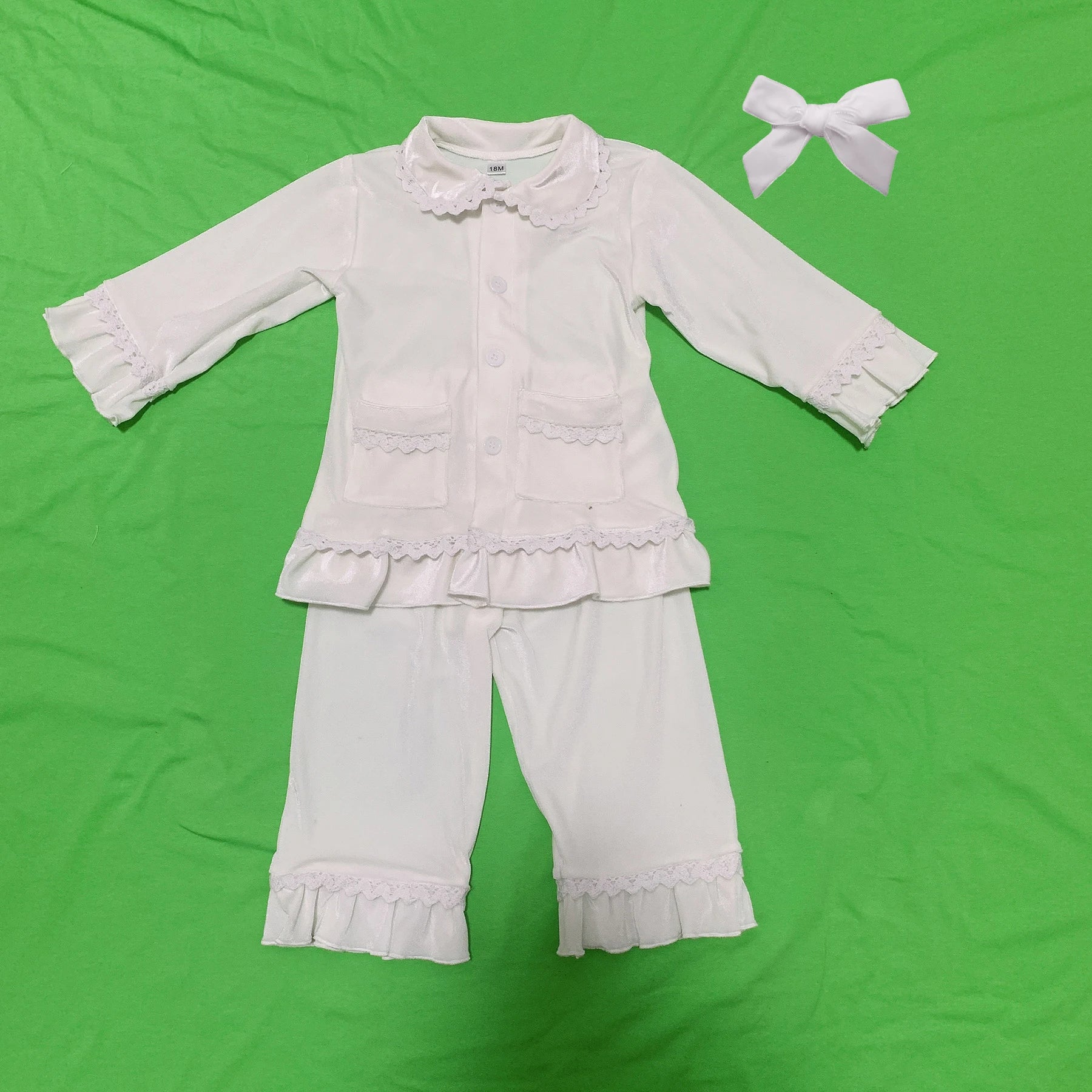 2025 winter family christmas matching outfits loungewear kids girls boys red velvet pyjamas fille cream white pjs set sleepwear