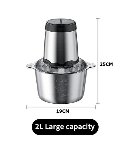 Household 304 Electric Meat Grinder Multi-functional High-power Four-blade Meat Filling Mixer Electric Food Processor