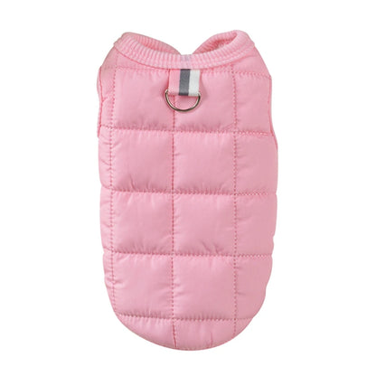 Winter Warm Cotton Padded Jacket Windproof Simple Dogs Vest Coats For Small Medium Dog Puppy French Bulldog Pet Dogs Clothing