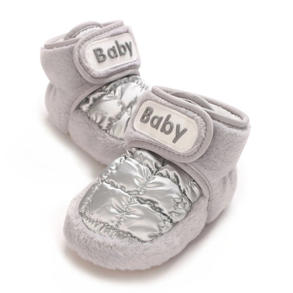 Warm and Cozy Baby Winter Boots Soft Sole Non-Slip First Walking Shoes for Toddler Girls and Boys Cute Infant Shoes