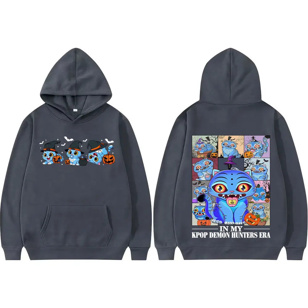 In My Kpop Demon Hunters Era Halloween Hoodie Men Women Anime Clothes Harajuku Autumn High Quality Vintage Loose Sweatshirts