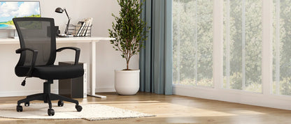 Furmax Ergonomic Criss Cross Legged Office Chair with Wheels, 360°Swivel Adjustable Height Kneeling Desk Chair with Footrest