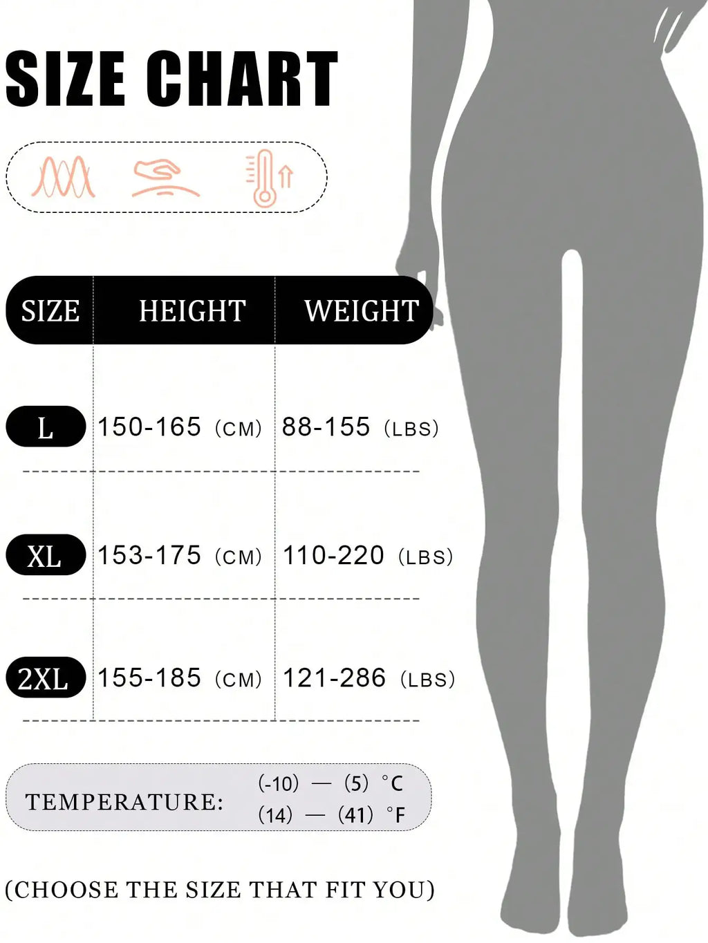 New Arrival 200g High Waist Thermal Lined Thick Tights For Women, Warm Tights For Autumn & Winter, Outside Wear, Grey
