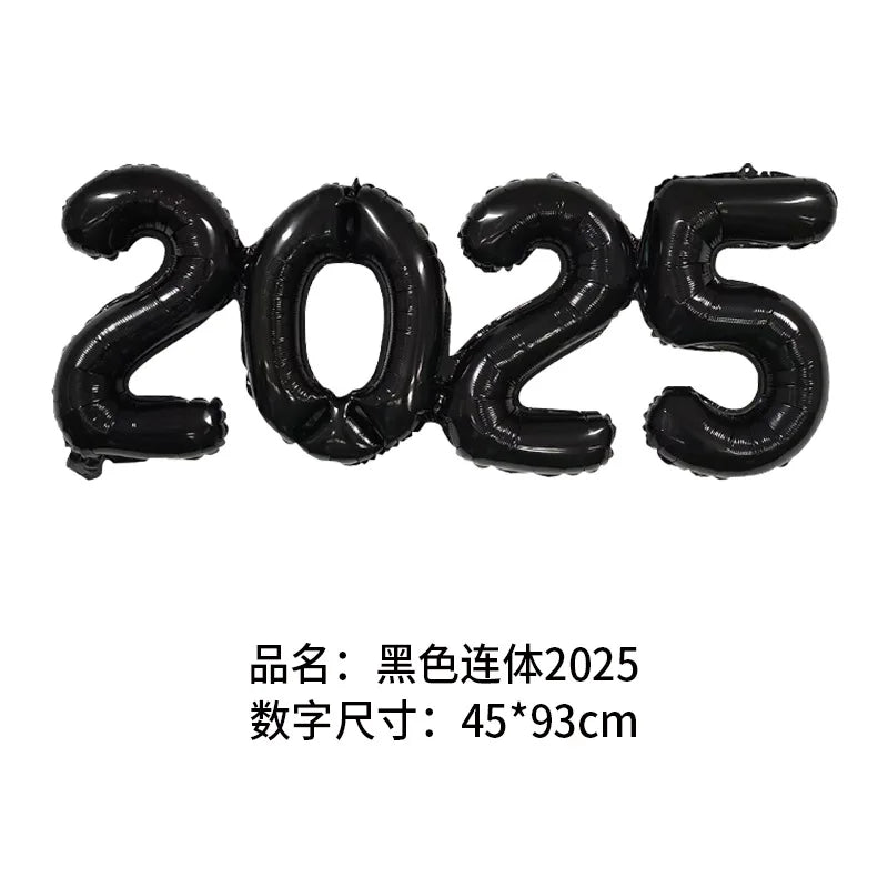 2026 Number Foil Balloons for Happy New Year Eve Party Decoration Photo Booth Props Supplies Christmas Home Decor Navidad 2025